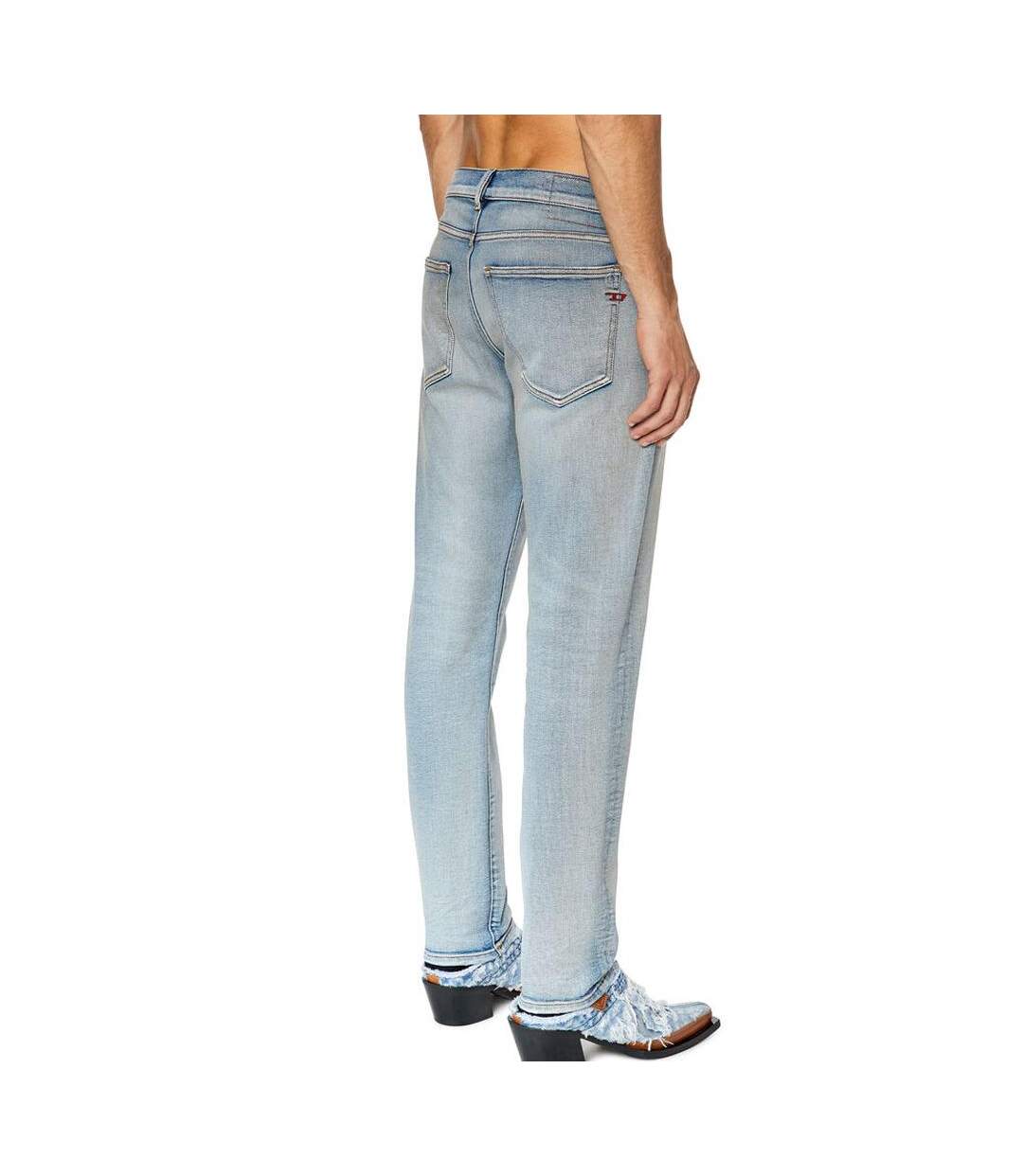 Jean Slim Bleu Clair Délavé Homme Diesel 2019 D-strukt - W27-L32