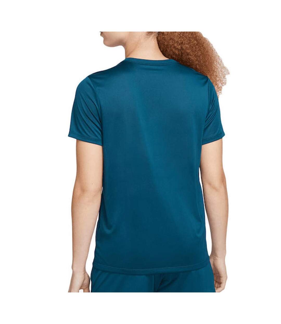 T-shirt de Running Bleu Canard Femme Nike Dri-Fit - L-2