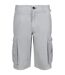 Short À Poches Motif/style Rétro Shorebay Homme Gris Argenté Regatta-1