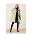Womens/ladies Longline Padded Maternity Coat Sage Dorothy Perkins-1