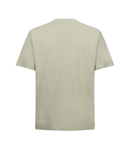 Mens Heavyweight Relaxed Fit T-shirt Faded Khaki Green Hugo Boss