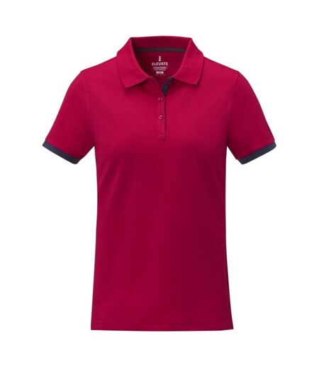 Elevate Womens/Ladies Morgan Short-Sleeved Polo Shirt (Red)
