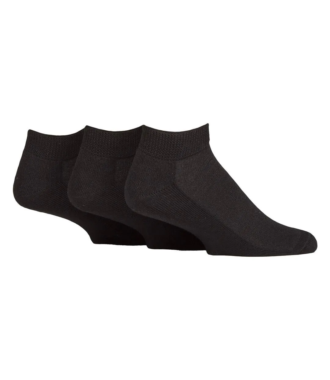 3 Pack Unisex Bamboo Diabetic Trainer Socks Soft Breathable Gentle Fit Everyday-1