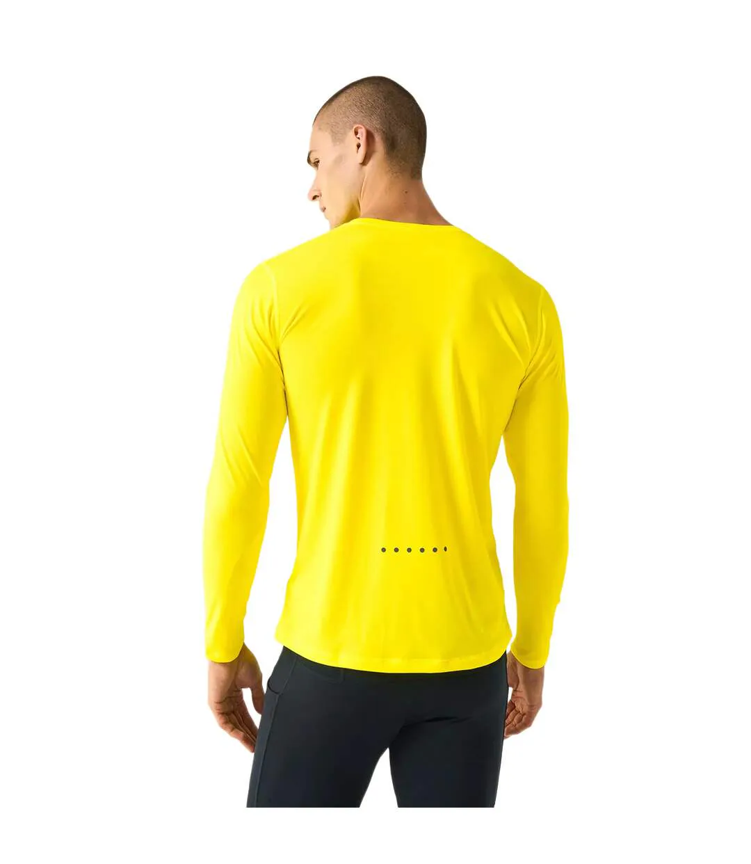 T-shirt Manches Longues Core Homme Jaune Fluo Ronhill-4