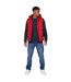 Mens Kampnew Embossed Gilet Red Crosshatch-1