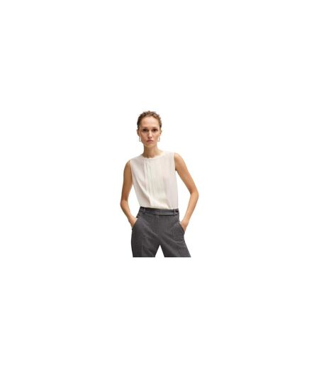 Blouse Sans Manches Femme Blanc Boss