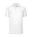 Fruit Of The Loom Mens 65/35 Pique Short Sleeve Polo Shirt (White)