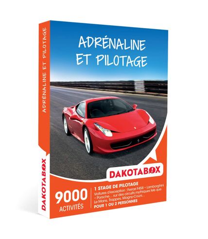 Adrénalineet pilotage - DAKOTABOX - Coffret Cadeau Sport & Aventure