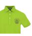 Polo Manches Courtes Motif/style Union Jack Homme Vert Clair Vif Aquascutum-3