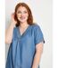 Robe courte droite tissu lyocell-3