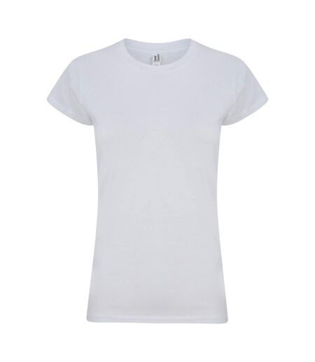 Womens/ladies T-shirt White Casual Classic