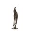 Paris Prix - Statuette Déco couple Résine 37cm Marron Foncé