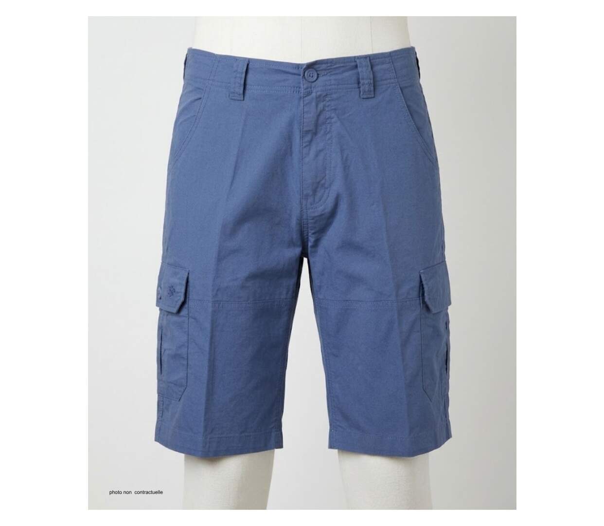 Bermuda WINCHESTER ISLAND2 uni en coton : le short chic et confortable pour vos journées ensoleillées-3