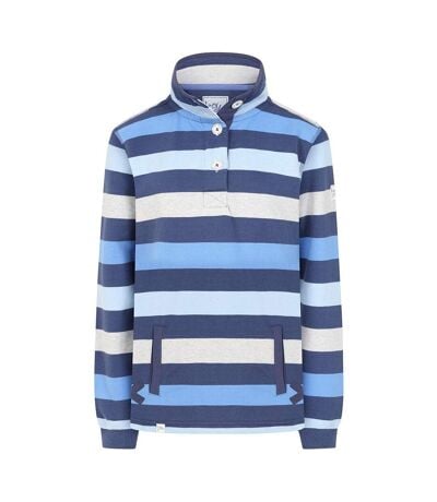 Sweat Motif/style Rayé Femme Bleu Hivernal Lazy Jacks