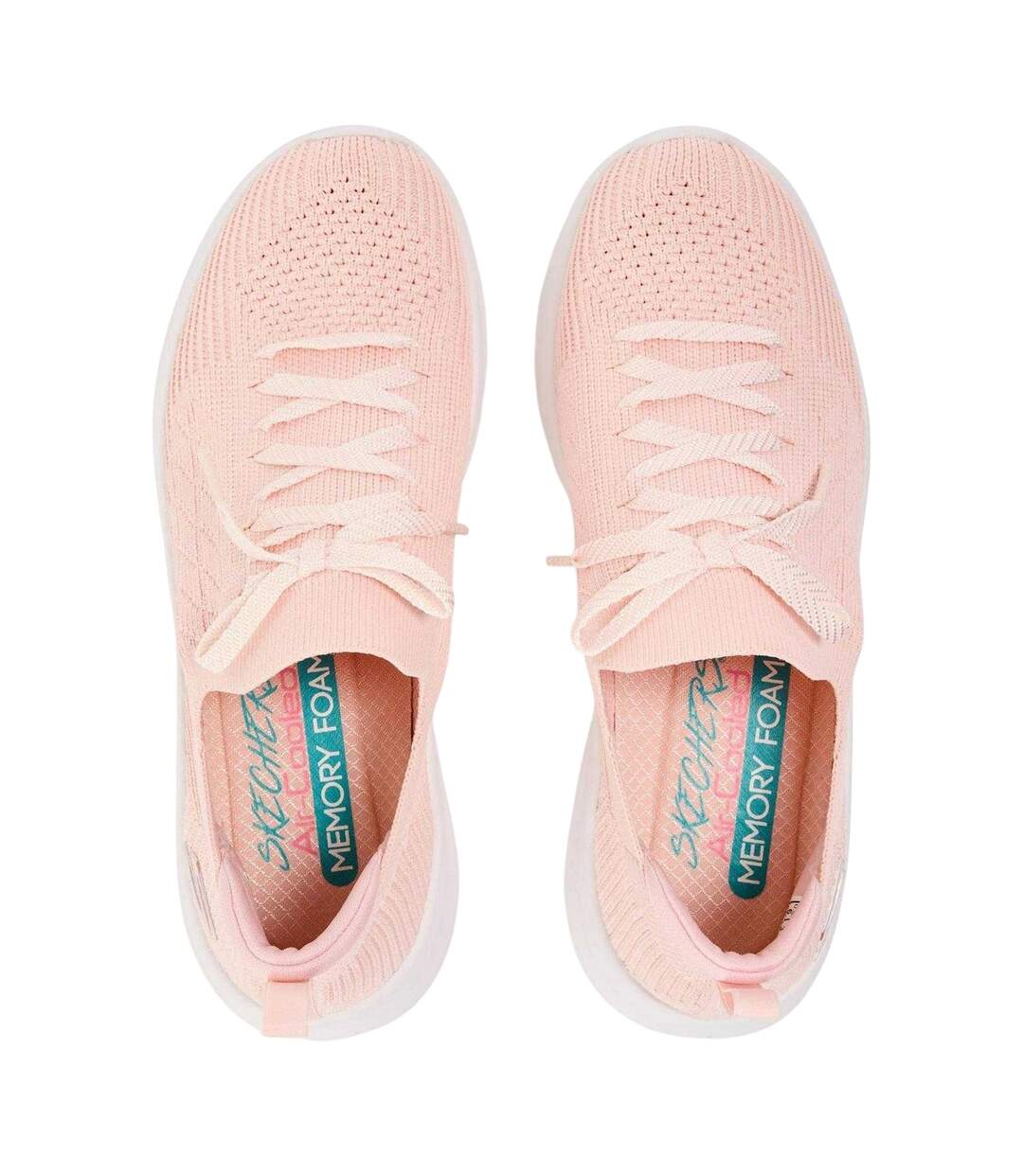 Womens/ladies Flat Ankle Boots Light Pink Skechers-4