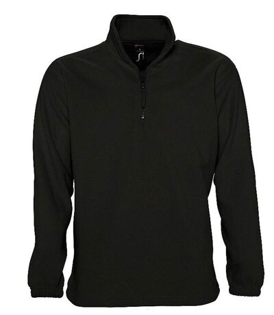 Sweat shirt polaire col zippé - 56000 - noir