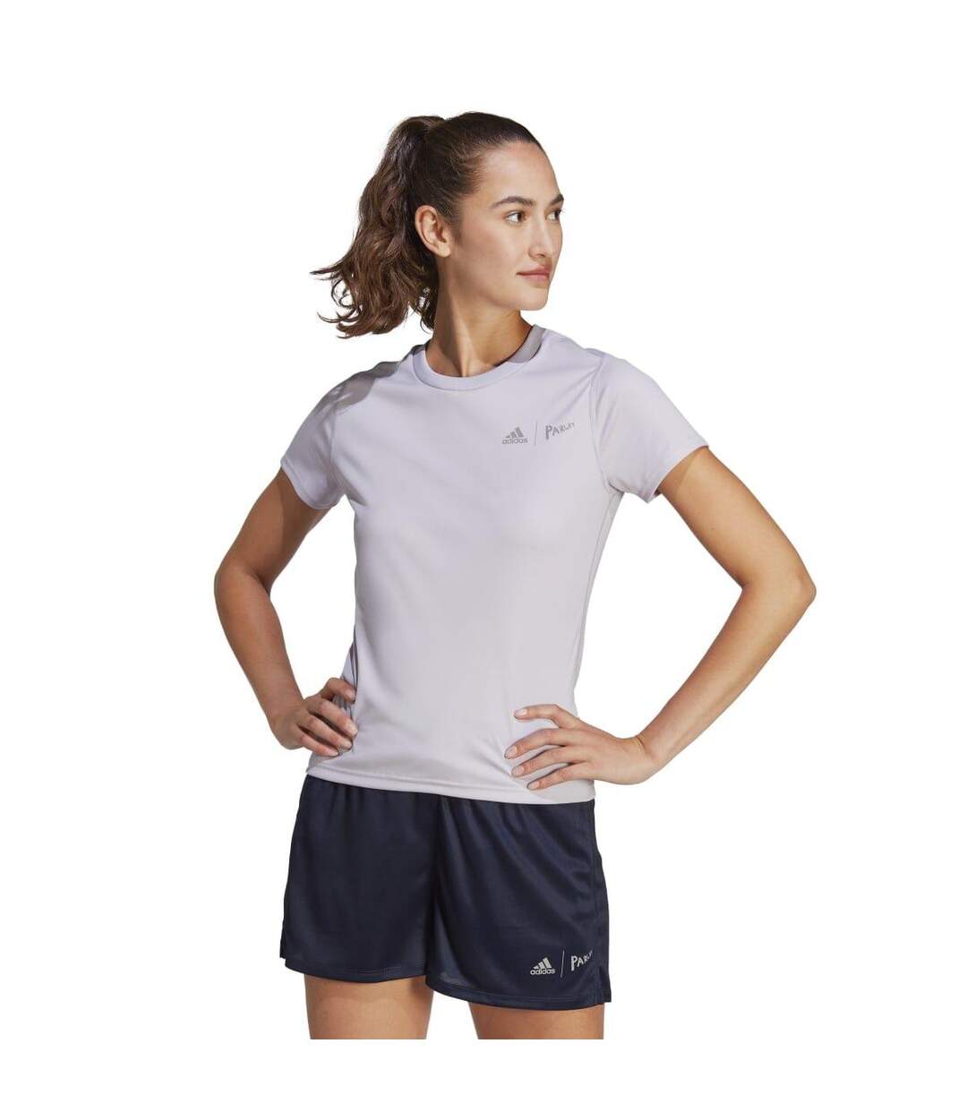 T-shirt parley femme lilas Adidas-3