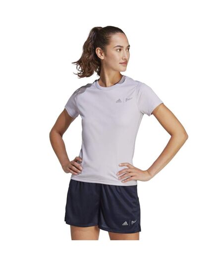 T-shirt parley femme lilas Adidas