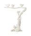 Oiseaux sur Branche en Résine Maribel 46cm Blanc-1