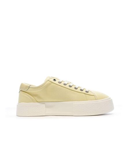 Baskets jaunes femme tommy hilfiger foxing flatform