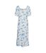 Robe Longue Motif/style Floral Femme Bleu Vero Moda-2