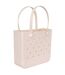 Tote Bag Plage Motif/style Perforé L Beige Miso-1