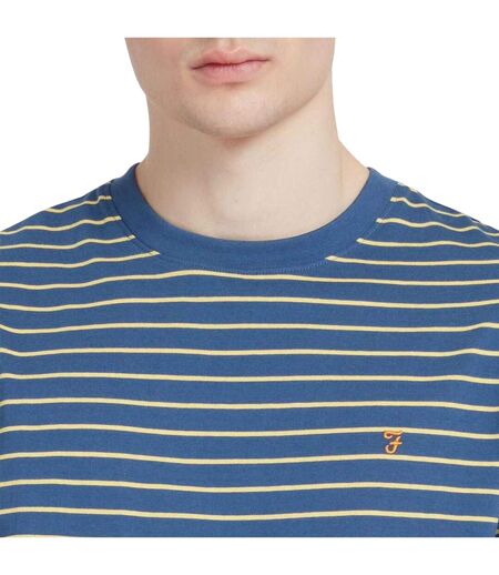 T-shirt Motif À Rayures Oakland Homme Gris Farah