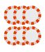 Lot de 6 Assiettes Plates Chachapop 26cm Multicolore-1