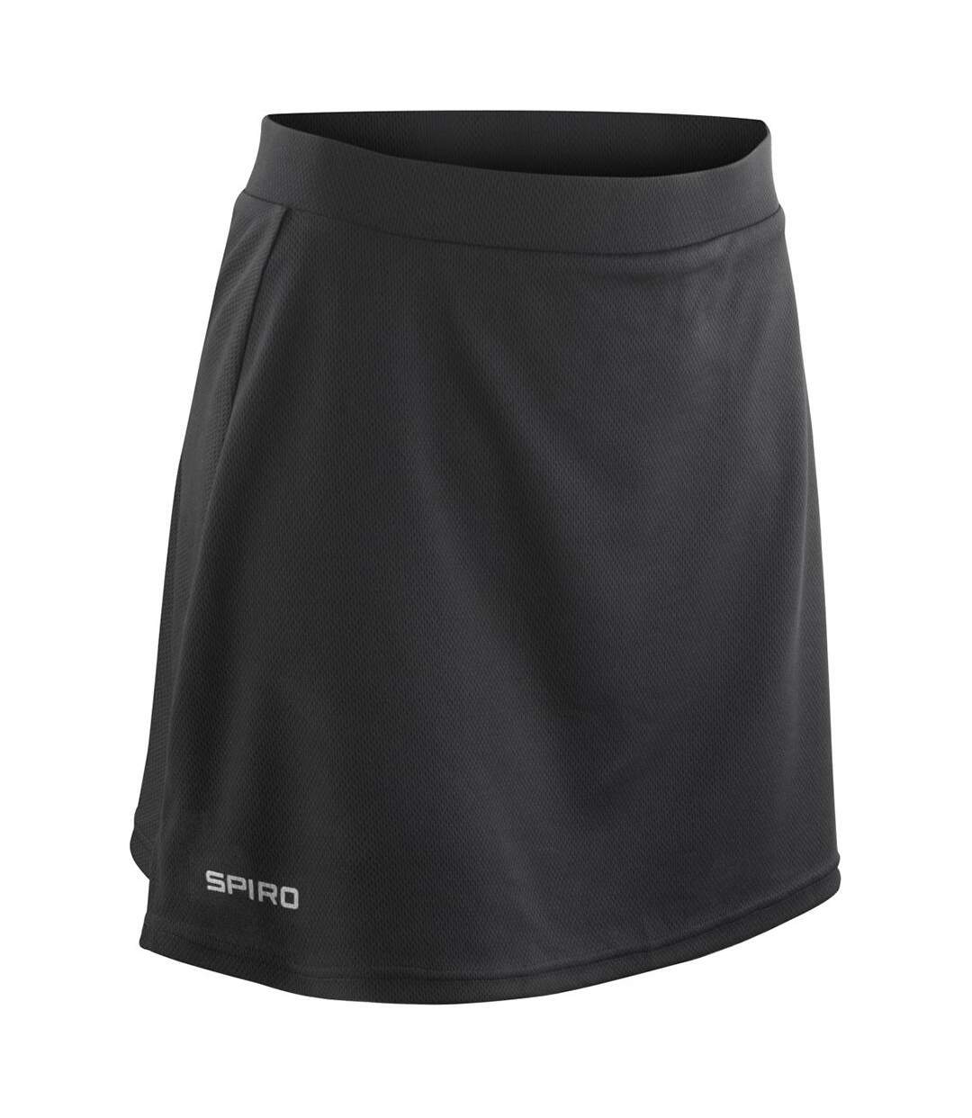 Skort À Séchage Rapide Femme Noir Spiro-2