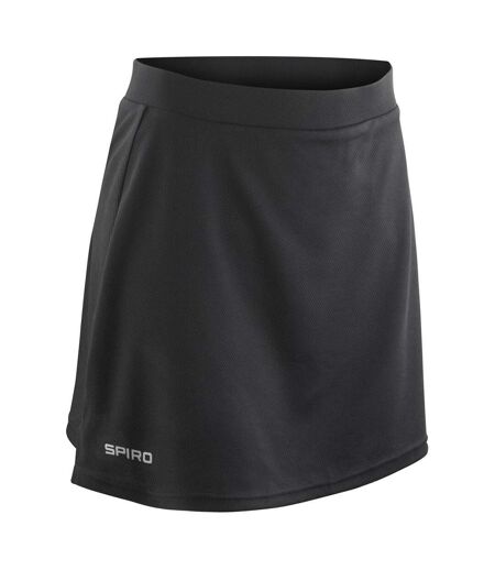 Skort À Séchage Rapide Femme Noir Spiro