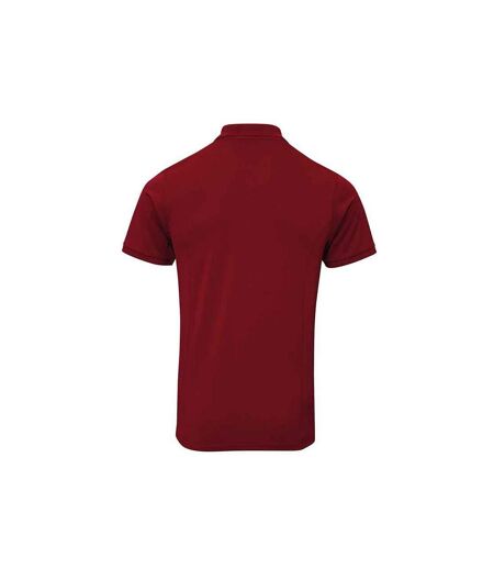 T-shirt polo hommes bordeaux Premier Premier