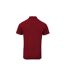 T-shirt polo hommes bordeaux Premier