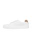 Mens Katie Leather Low Cut Trainers White Boss-2