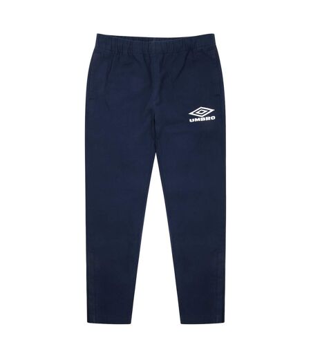 Mens cotton drill jogging bottoms dark navy Umbro