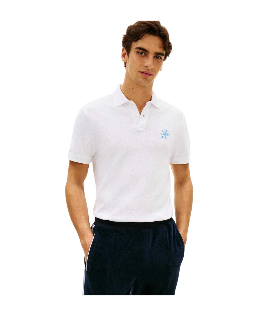 Polo Homme Blanc Tommy Hilfiger-1
