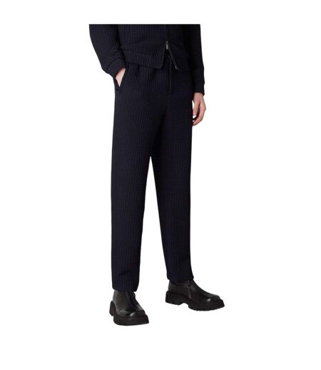 Mens Wool Blend Regular Trousers Navy Emporio Armani EA7