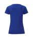 T-shirt iconic femme cobalt Fruit of the Loom