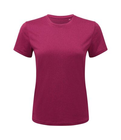 T-shirt sport femme framboise / noir chiné Tri Dri Tri Dri