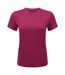 T-shirt sport femme framboise / noir chiné Tri Dri Tri Dri