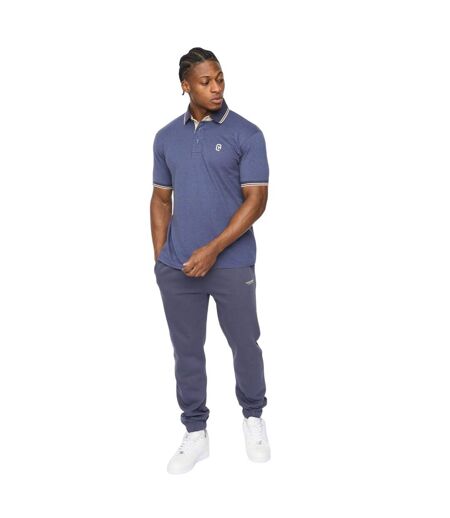 Polo Preece Homme Bleu Crosshatch