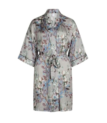 Womens/ladies Jean Floral Kimono Opal Grey CCDK Copenhagen