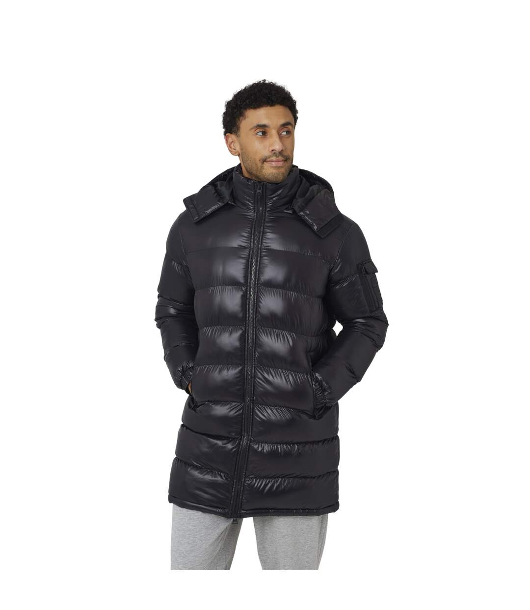 Doudoune Matelassée Homme Noir Brave Soul-2