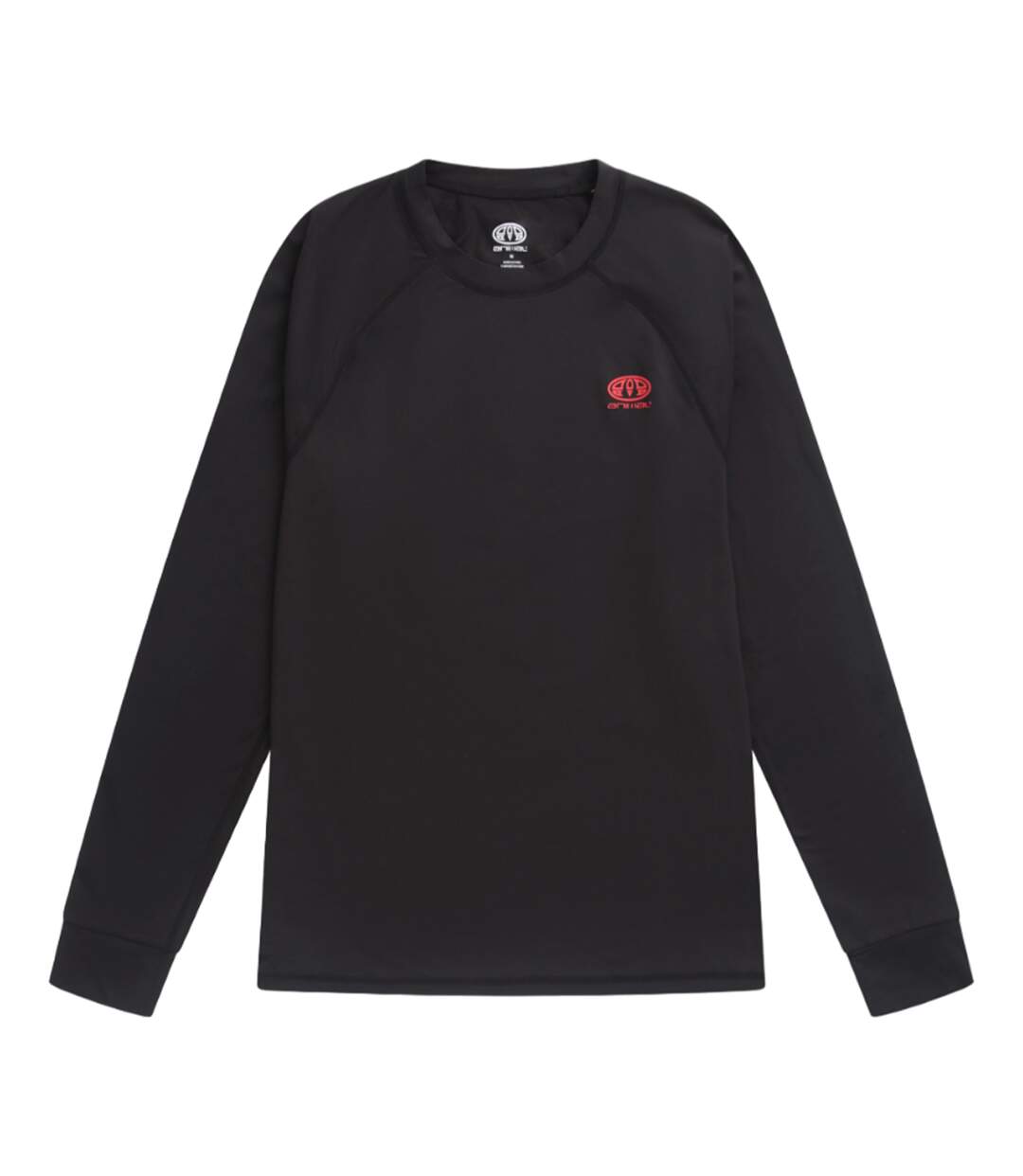 Mens Off Piste Recycled Base Layer Top Black Animal-2