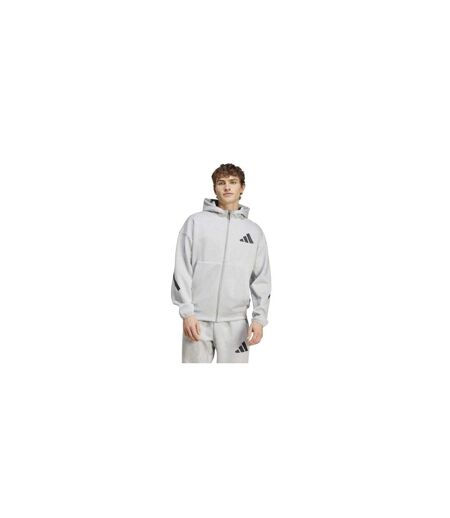 Mens Z.n.e. Full Zip Hoodie Medium Heather Grey Adidas