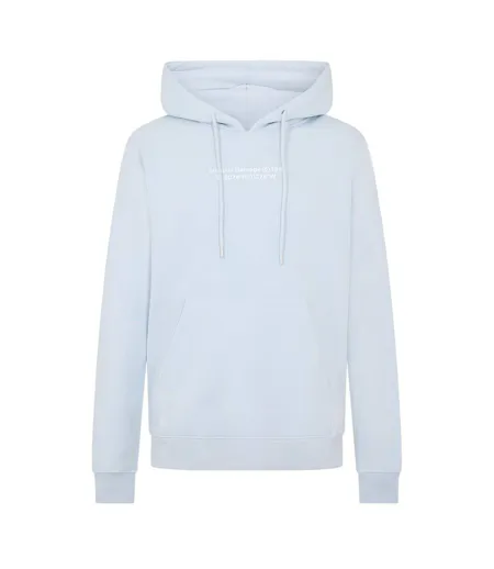 Mens Logo Hoodie Sky Blue Criminal Damage