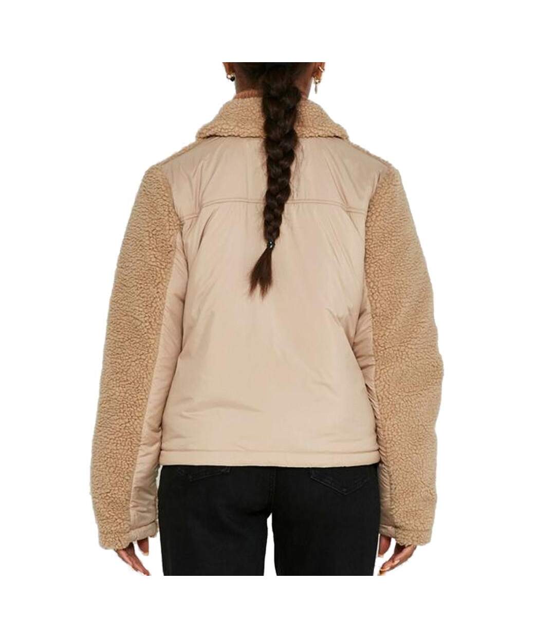 Blouson Beige Sherpa Femme Noisy May Tanya - M-2