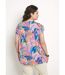 T-shirt long ample manches courtes imprimé-2