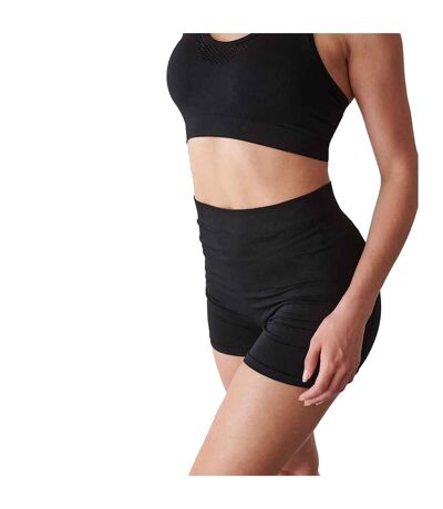Womens/ladies Seamless Shorts Black Tombo