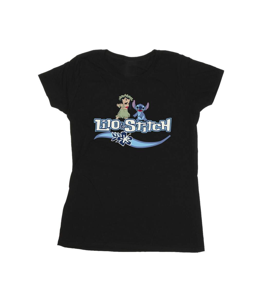 Disney Femme/Les femmes Lilo And Stitch Characters Cotton T-Shirt (Noir) - UTBI25487-1