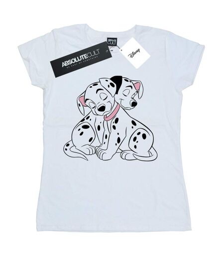 Disney - T-shirt DALMATIANS PUPPY LOVE - Femme (Blanc) - UTBI15891
